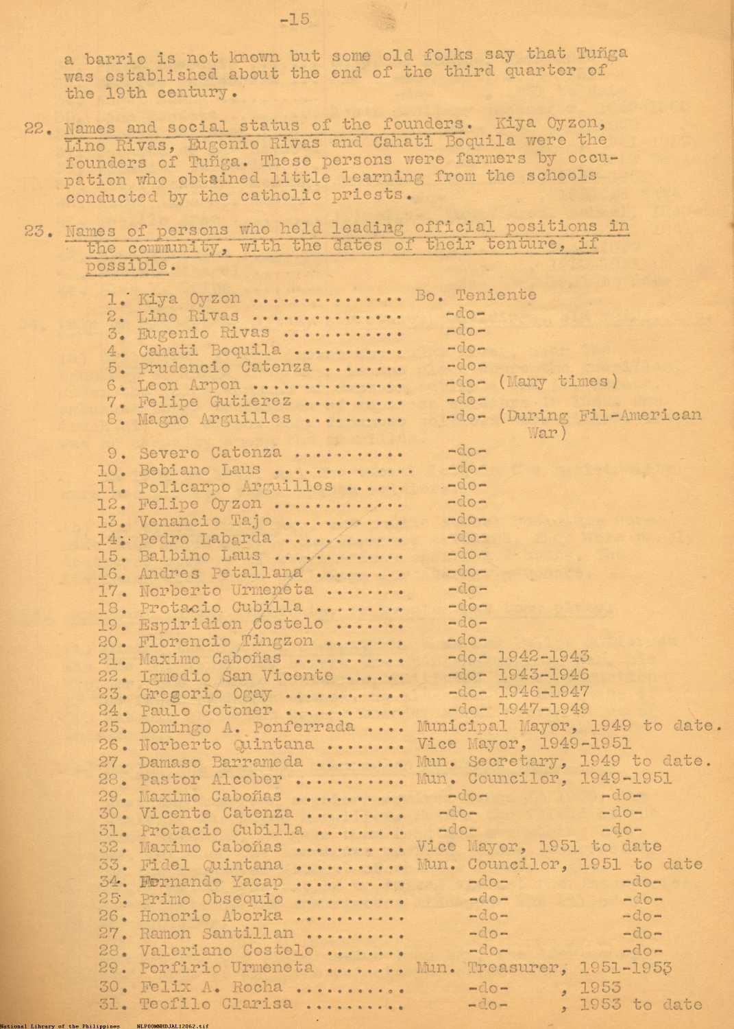 15 
