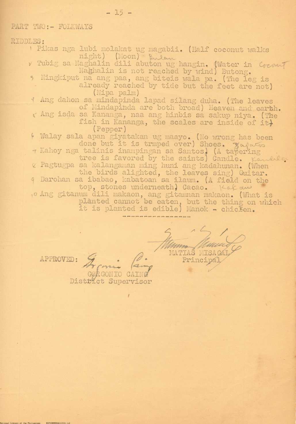 15 
