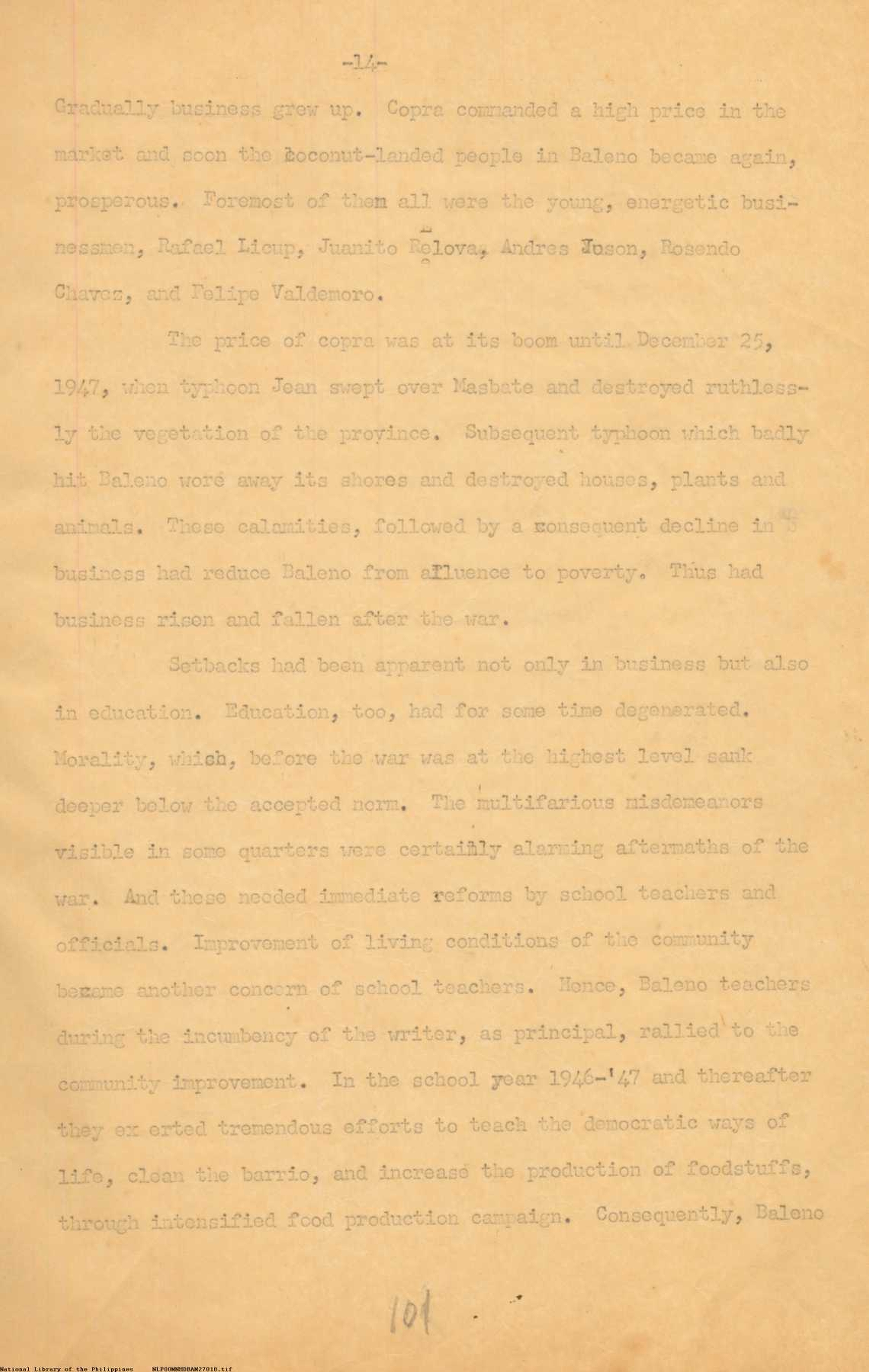 14 
