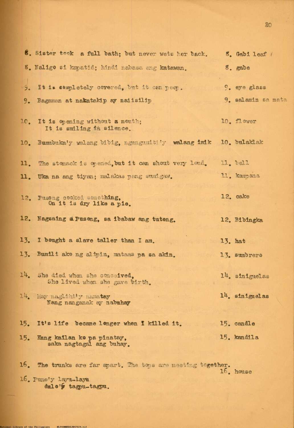 20 
