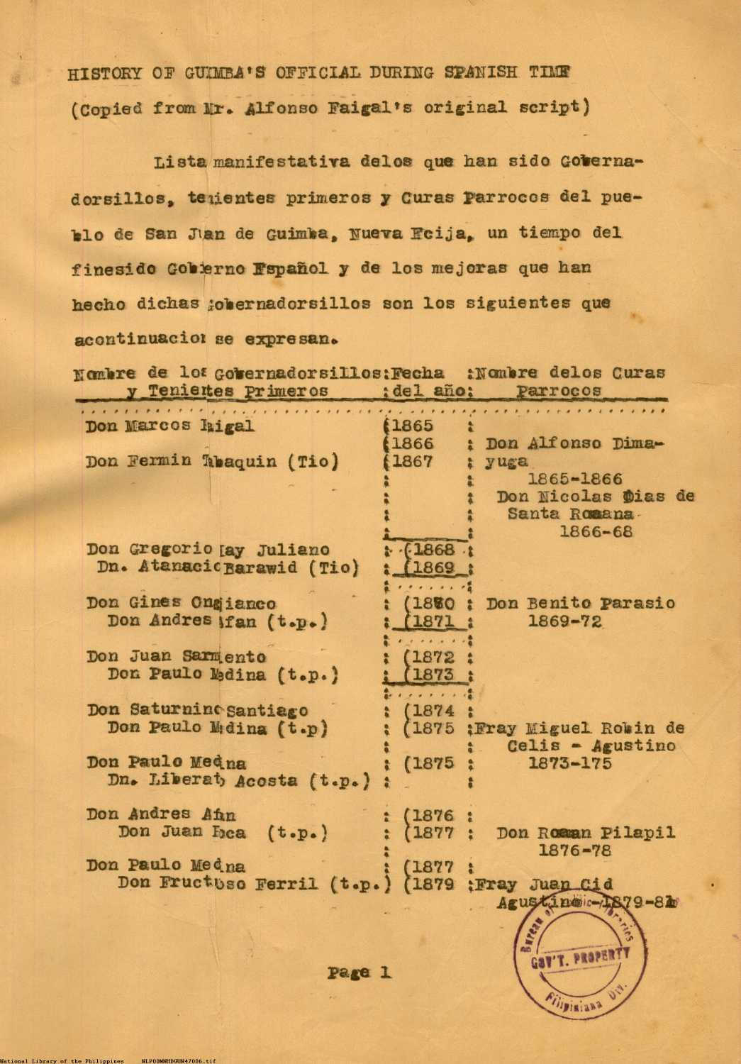 1 
