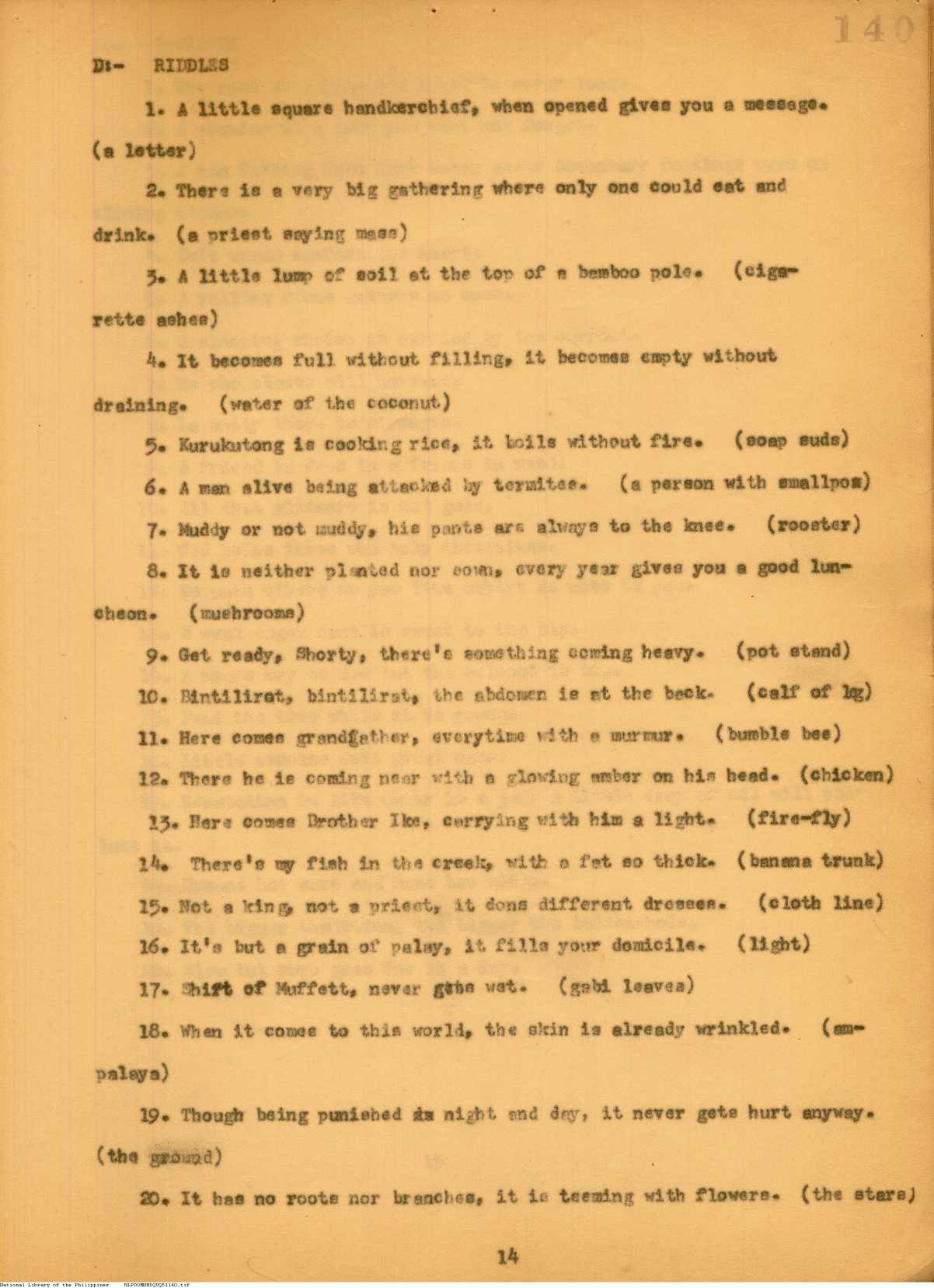 14 
