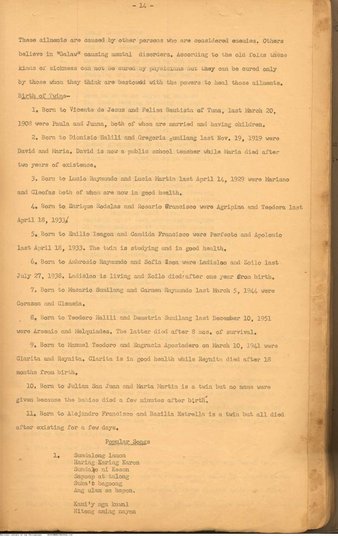 14 
