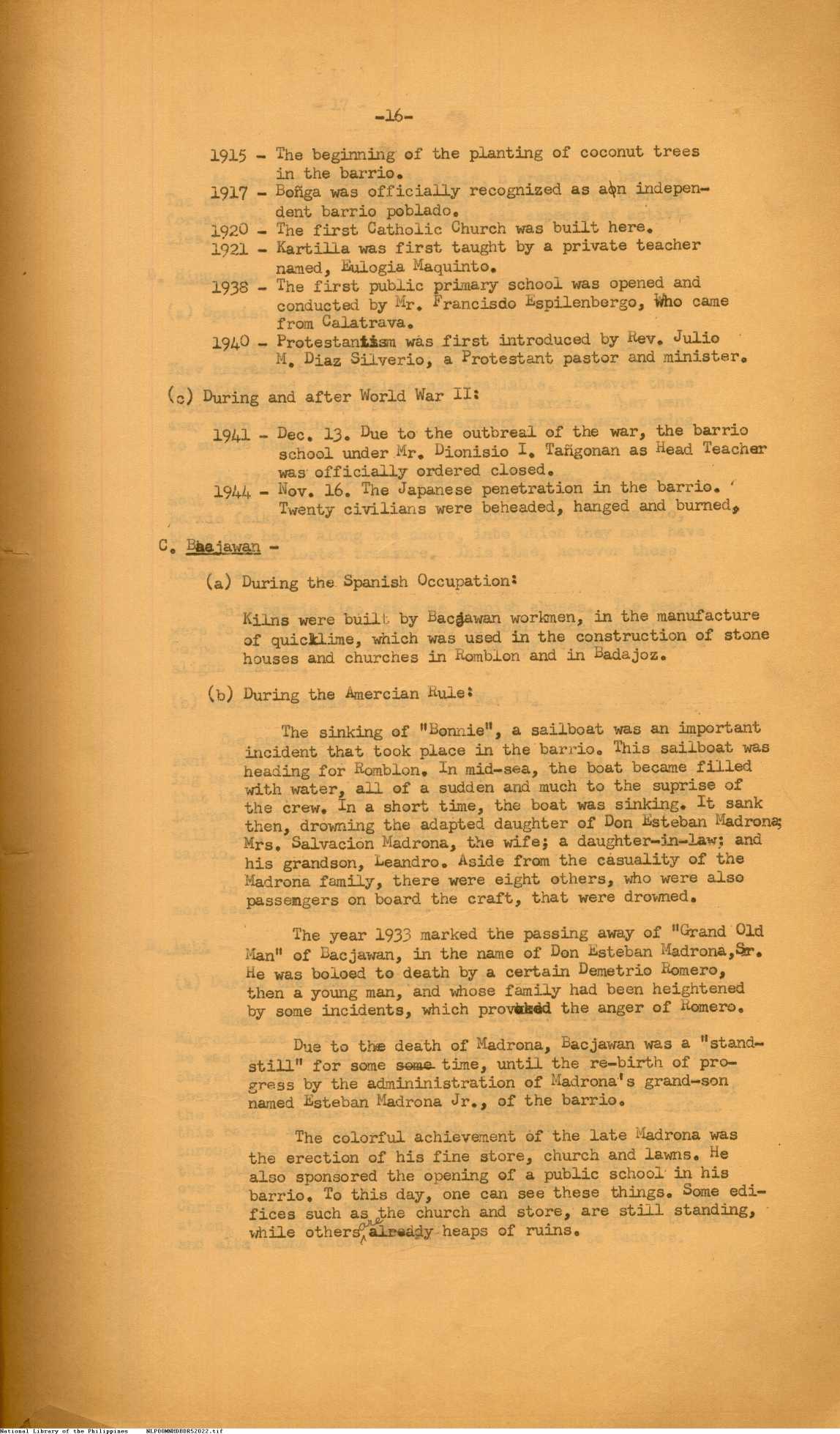 16 
