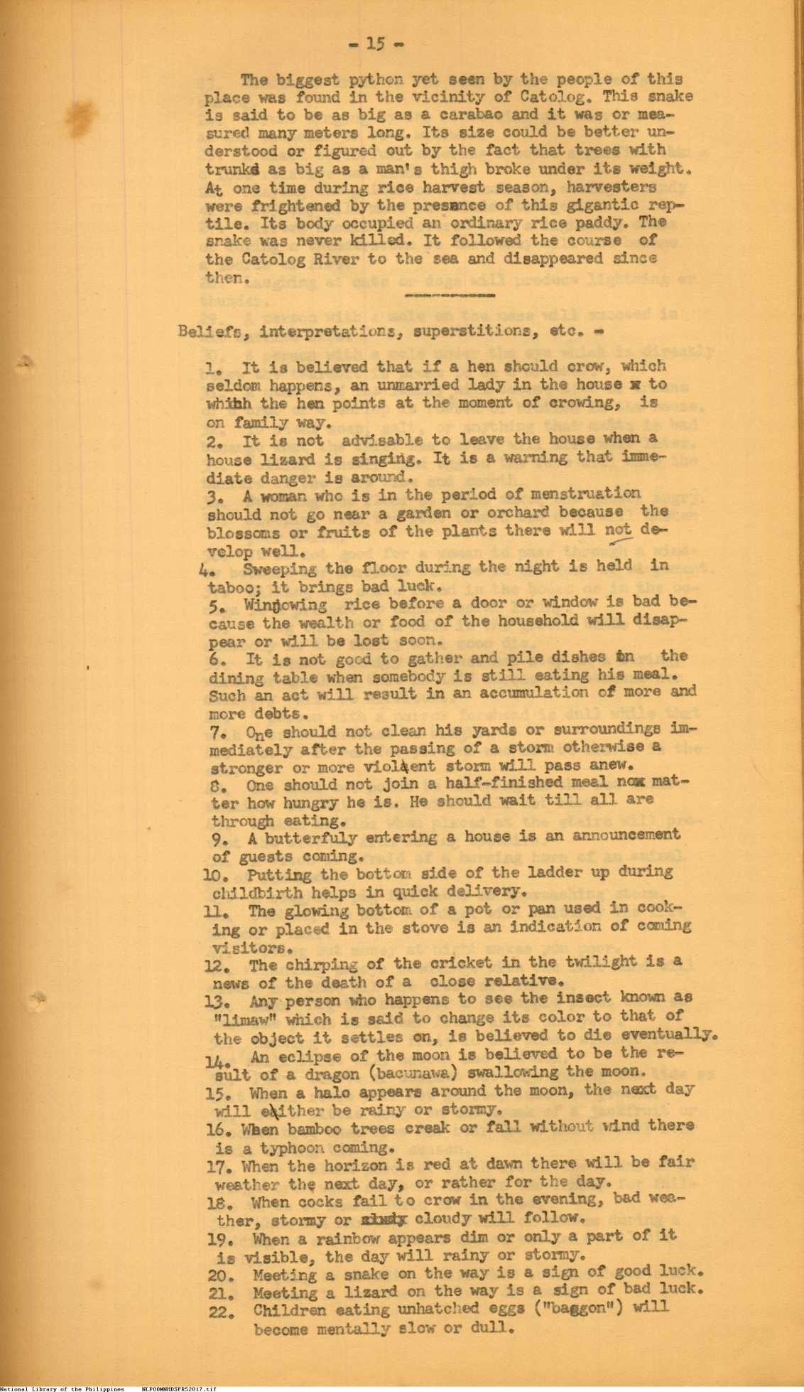 15 
