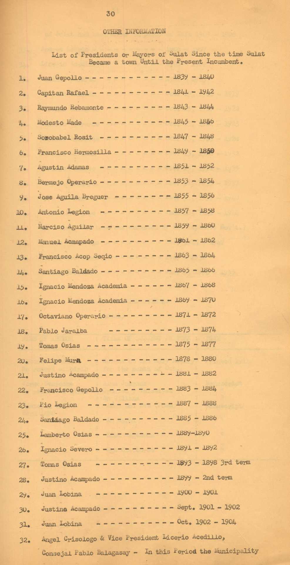 30 

