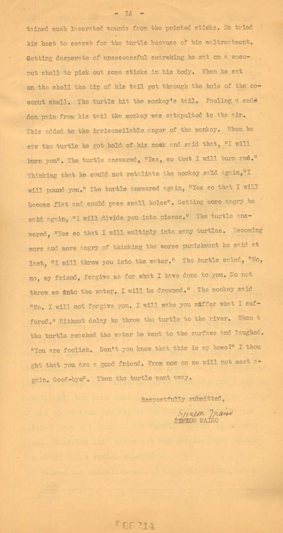 14 
