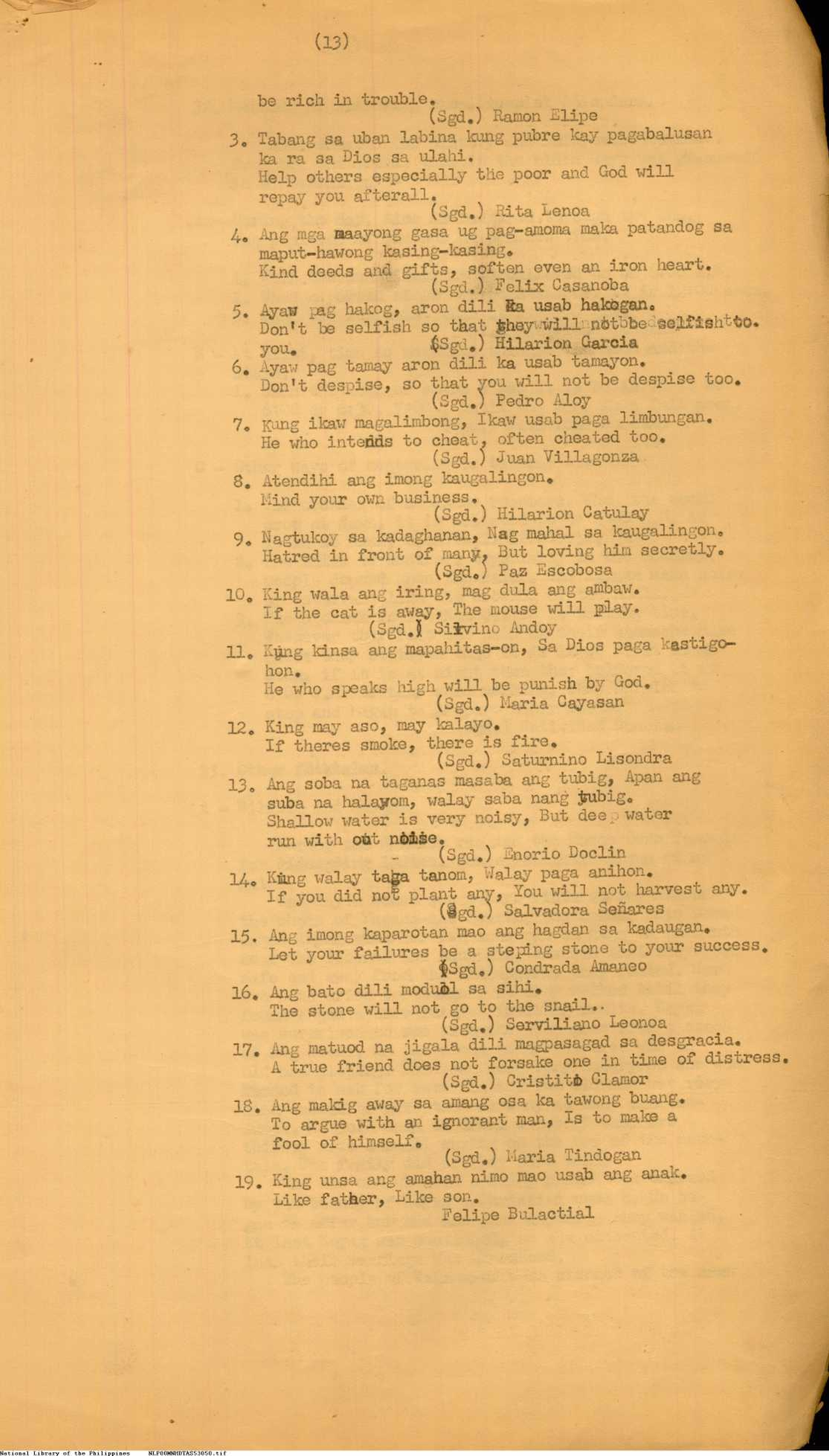13 
