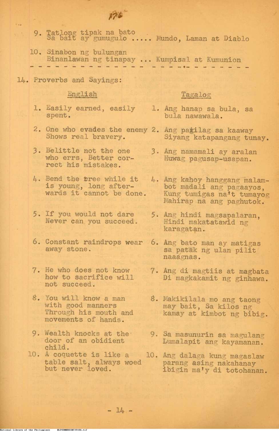 14 
