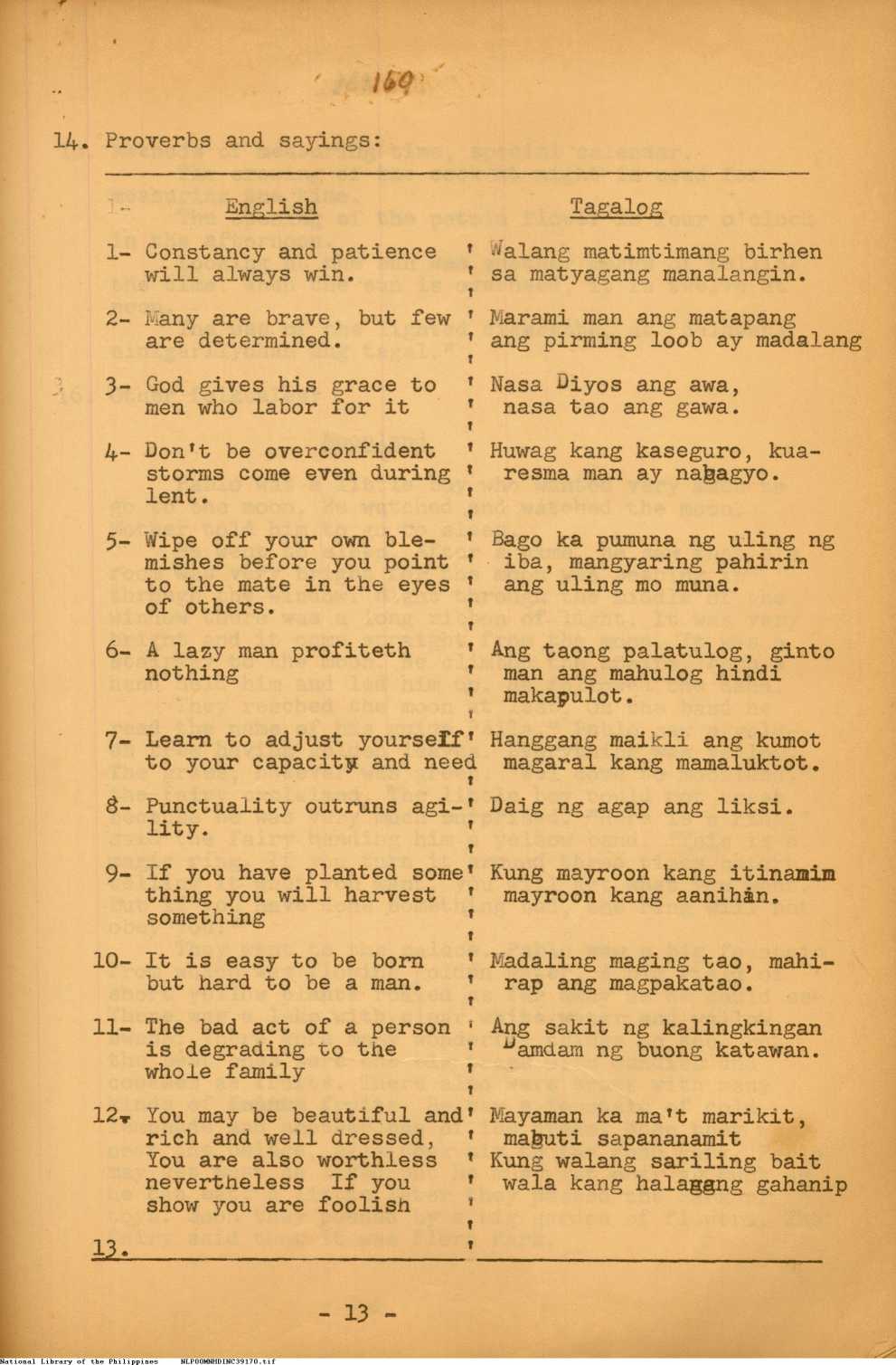 13 
