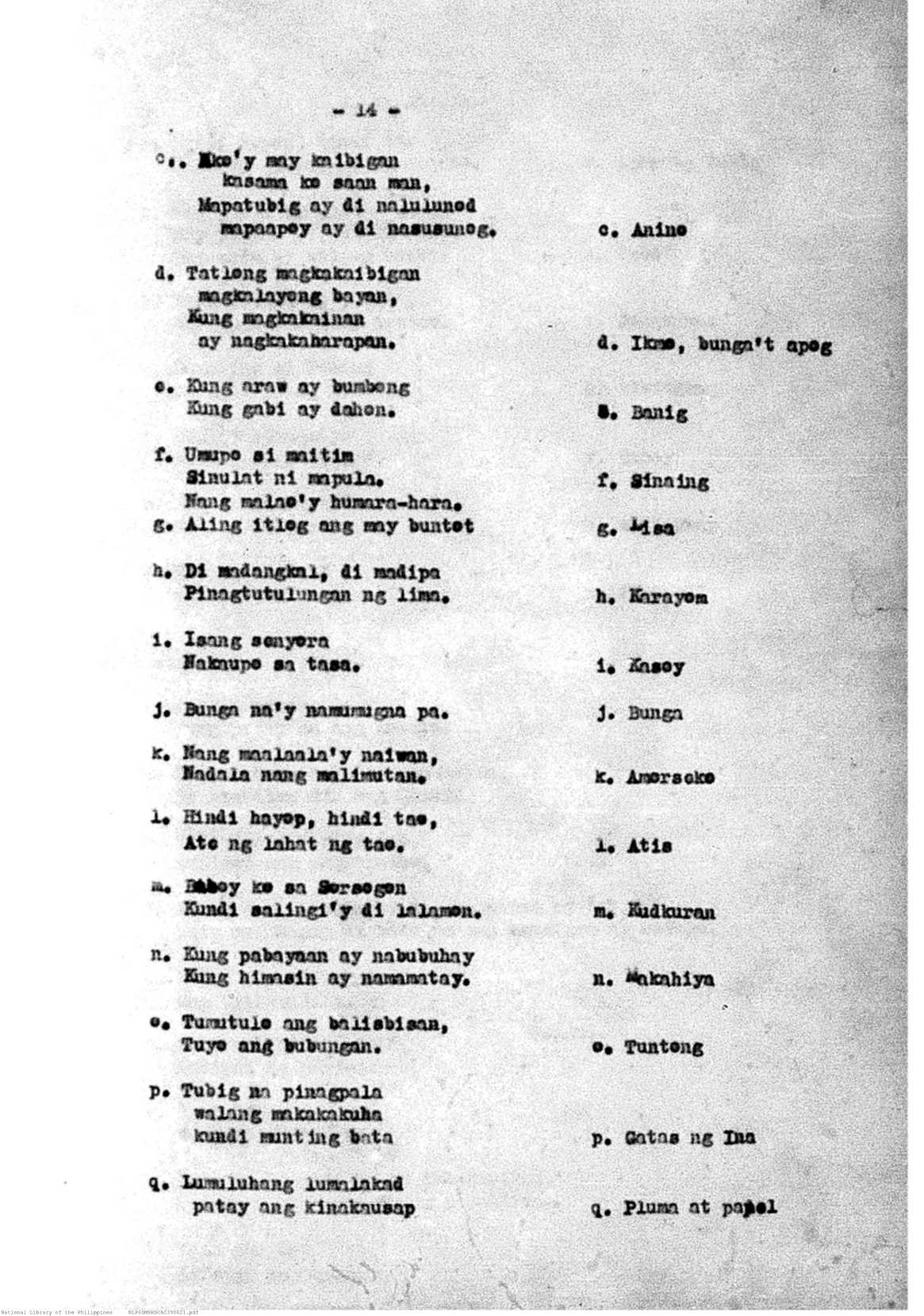 14 
