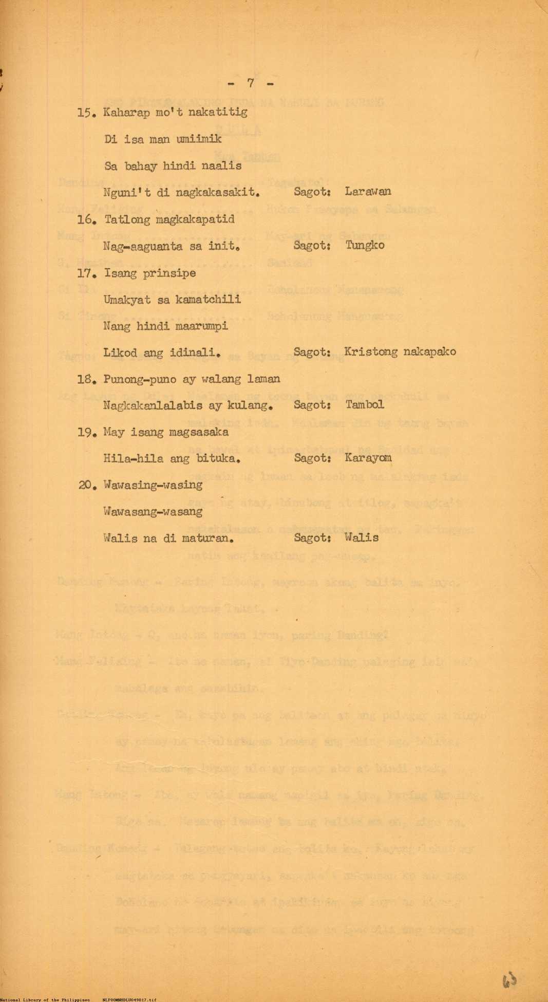 15 
