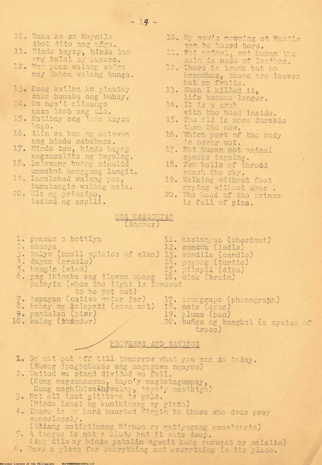 14 
