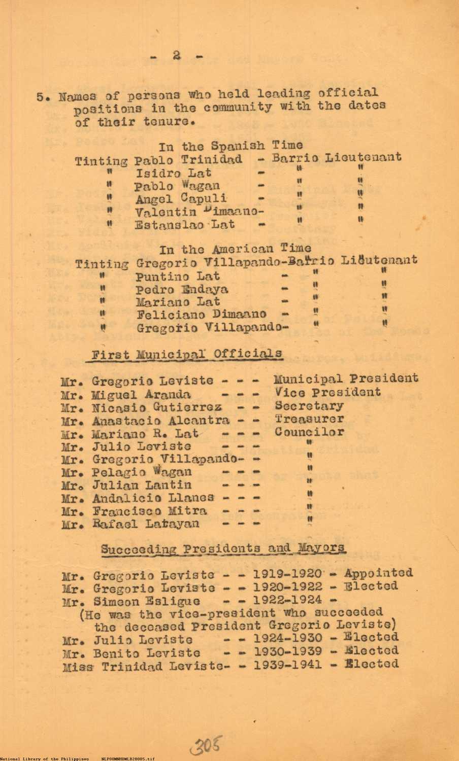 5 
