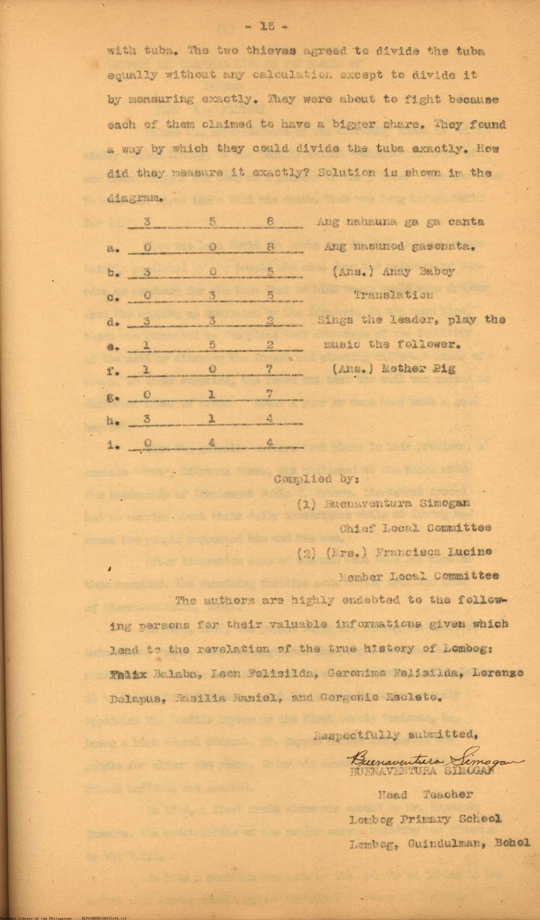 15 
